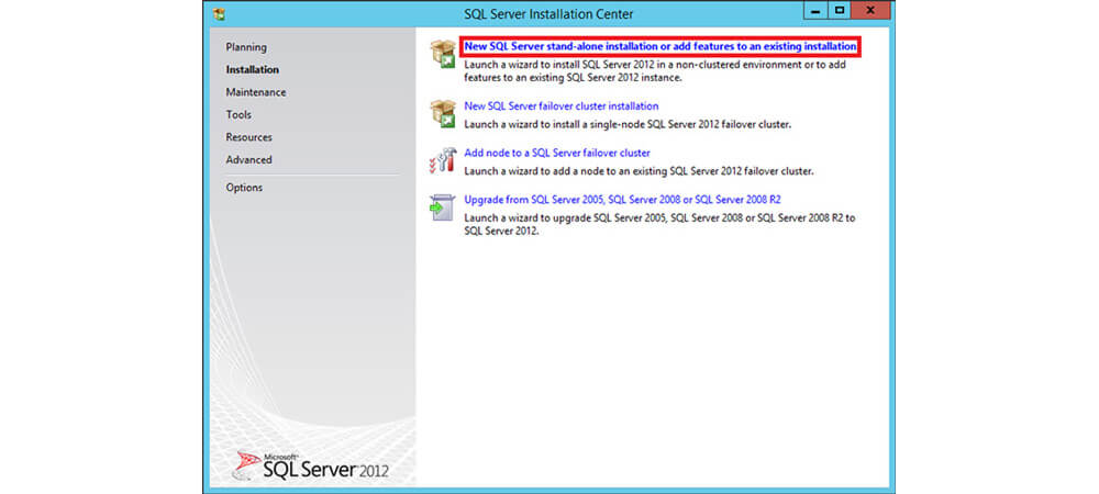 نصب New SQL Server